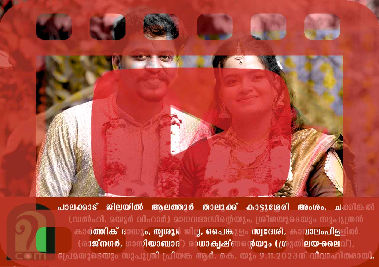 വിവാഹിതരായി: കാർത്തിക് & പ്രിയങ്ക video
