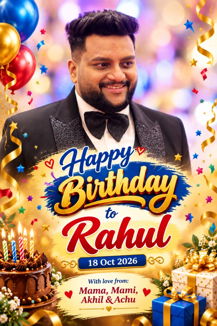 Happy Birthday to Rahul Udayan