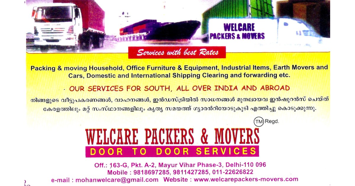Welcare Packers & Movers (Ad not verified)